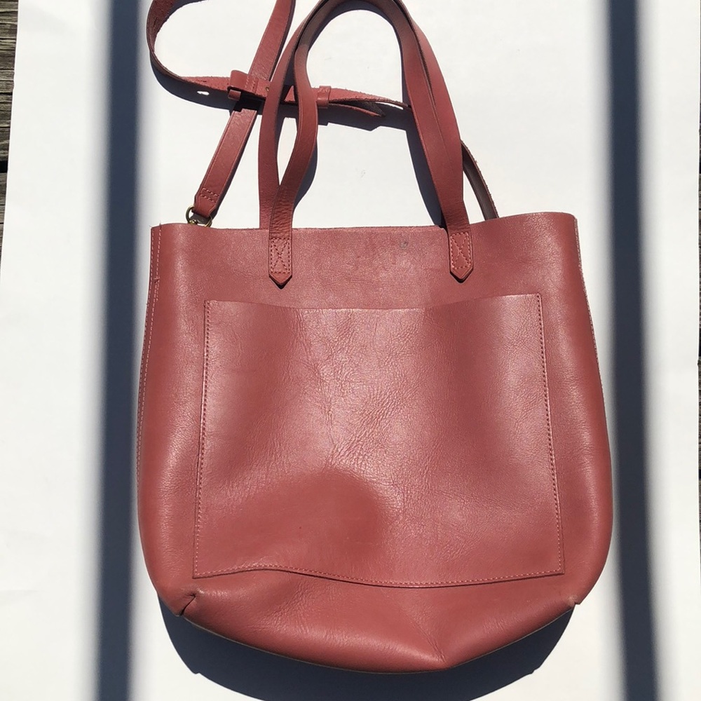 Madewell Rose Terra Cotta Leather Tote
